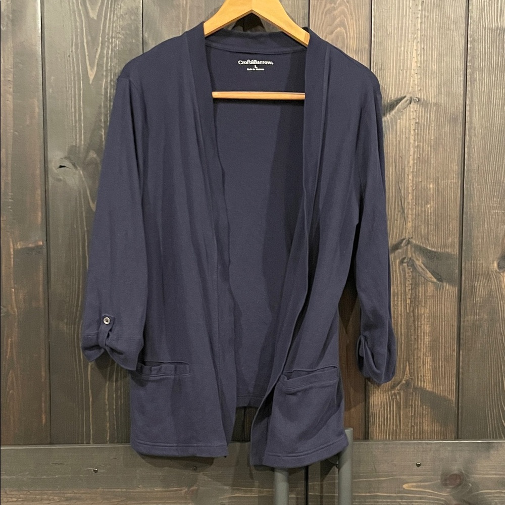 Croft & Barrow Women's Deep Blue Cardigan